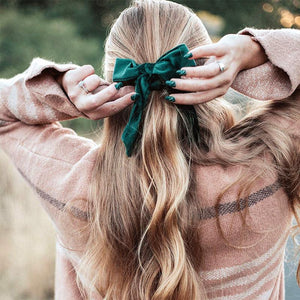 Ribbon/Velvet Scrunchie Women Girls Elastic Hair Rubber Bands Gum Women Tie Hair Rope Ponytail Holder Headdress Hair Accessories