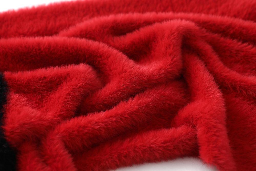 solid furry scarf female autumn and winter imitation mink cashmere scarves long shawl wrap knitted mink cape fashion fur scarf