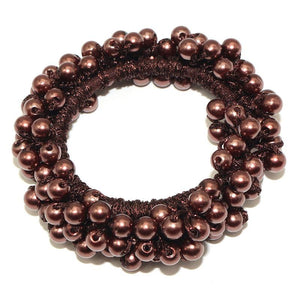 Woman Elegant Pearl Hair Ties Beads Girls Scrunchies Rubber Bands Ponytail Holders Hair Accessories Elastic Hair Band