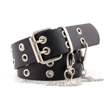 Load image into Gallery viewer, Women Belt Imitation Leather Pin Buckle Belt New Punk Wind Jeans Fashion Individual Decorative Belt Chain Women Belt