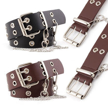 Load image into Gallery viewer, Women Belt Imitation Leather Pin Buckle Belt New Punk Wind Jeans Fashion Individual Decorative Belt Chain Women Belt