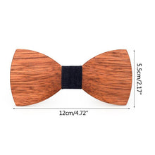 Load image into Gallery viewer, Men High Quality Wooden Bow Ties Classic Business Butterfly Solid Wood Bow Tie