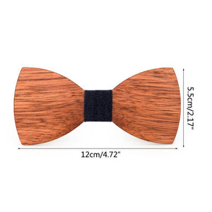 Men High Quality Wooden Bow Ties Classic Business Butterfly Solid Wood Bow Tie