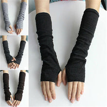 Load image into Gallery viewer, Winter Long Section Of Wool Fingerless Gloves