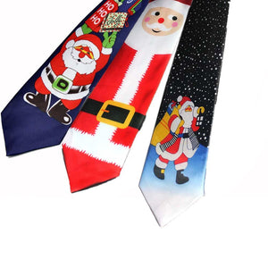 Christmas Necktie Printing Neckties Xmas Tie Christmas Clothing Accessories Funny Party Tie